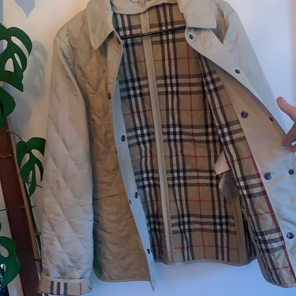 Burberry Quilted Jacket (Khaki) - Picture 5 of 14